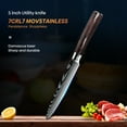 thumbnail image 5 of Kepeak Chef's Knife for All-Around Food Preparation, Japanese Knife Fruit, Vegetables,Bread, 5 of 9