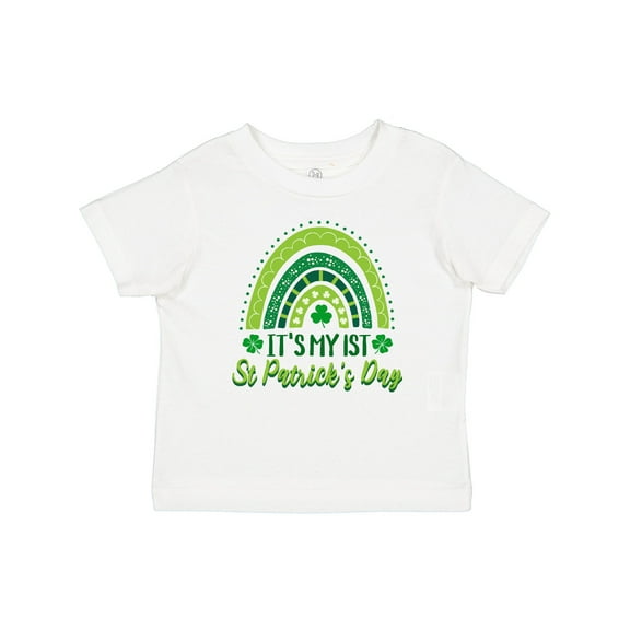 Inktastic Babys 1st St Patricks Day Rainbow Boys or Girls Baby T-Shirt