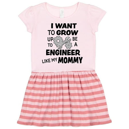 

Inktastic I Want To Grow up To Be a Engineer Like My Mommy Gift Toddler Girl Dress
