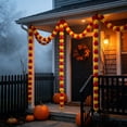 thumbnail image 6 of Halloween Garland 59in Marigold Artificial Flower Hanging String for Festival Wedding Diwali Home by OVFUIZ, 6 of 7