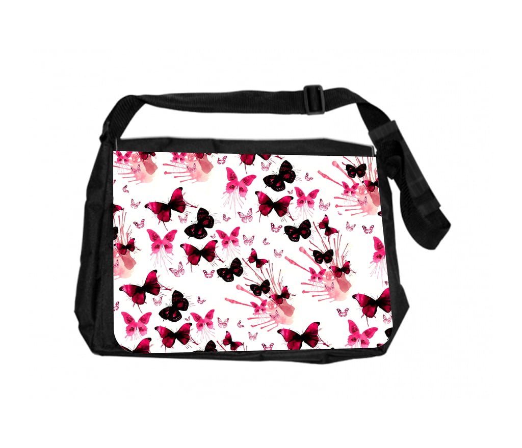 Grunge Butterfly-Jacks Outlet TM Customizable Messenger Bag 