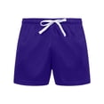thumbnail image 4 of Only Moment Womens Lightweight Shorts Mesh Fabric with Pockets High Waisted Stretch Long Bermuda Shorts for Summer Dressy Casual Running Shorts for Women Purple,XS, 4 of 8