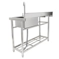 thumbnail image 6 of VEVOR Commercial Utility & Prep Sink Single Bowl w/Workbench 47.2x19.7x37.4 in, 6 of 6