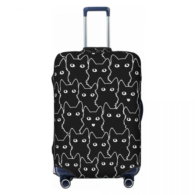 Custom Colorful Cartoon Kitten Cat Luggage Cover Elastic Travel Suitcase Protective Covers Fits 18-32 Inch