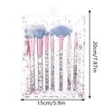 thumbnail image 2 of 7 Piece Shiny Glitter Acrylic Handle Nylon Makeup Brush Set Cosmetic Tools Kit, 2 of 2