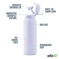 thumbnail image 5 of Ello Flip & Fill 32oz Stainless Steel Water Bottle, Lavender, 5 of 10
