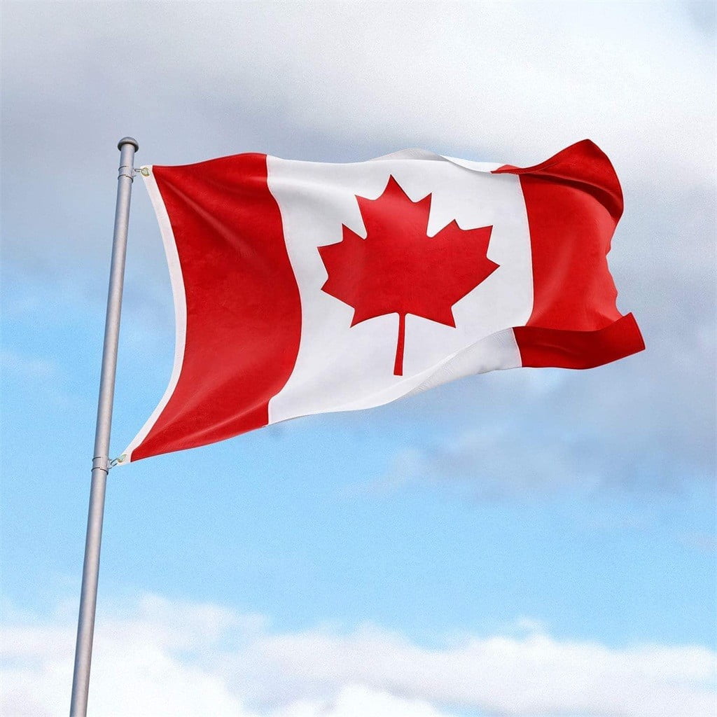 Large 3x5ft Canadian Flag Polyester Canada Maple Leaf Banner Outdoor 