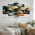 thumbnail image 4 of Designart "Serenity Floral Still Life Tranquil Blossoms" Floral Art Living Room Set, 4 of 5