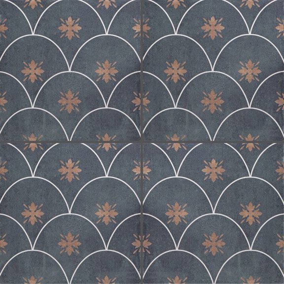 The Tile Life Velvet Sapphire 8" x 8" Satin Porcelain Floor and Wall Tile (10.76 Sq. ft./Case)
