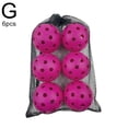 thumbnail image 1 of Pickleball Set - 6 Pack High-Quality Plastic Outdoor Balls with Mesh Bag, 1 of 1