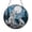 Acrylic 3.5 Inch, variant on Wild Wolf with Cub Night Scene Window Sun Catcher, Colorful Stained Glass Style Hanging Art, Nature Gift