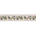 thumbnail image 2 of Myrtilles sur Vigne Papier Peint Beige Bord Rétro, Rouleau 15' x 5'', 2 of 3