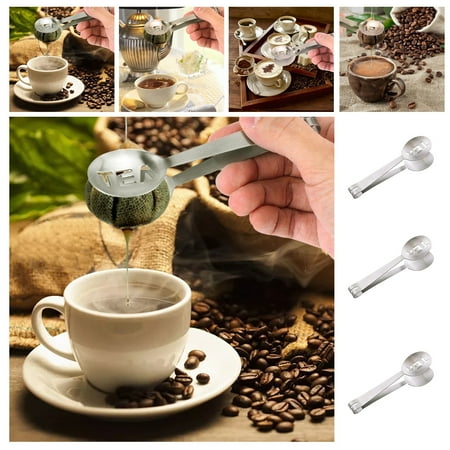 

WNG Stainless Steel Letter Clip Tea Bag Clip Spoon Lemon Clip Kitchen Food Clip Tea Clip Small Ice Clip