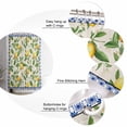 thumbnail image 6 of Summer Lemon Waterproof Fabric Shower Curtain, Green Botanical Watercolor Fruits Blue Shower Curtain for Bathroom Curtains Bathtubs Hotel Washable Shower Curtains with 12 Hooks Extra Long 72x96, 6 of 6