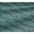 thumbnail image 5 of oneOone Viscose Jersey Fabric Leaves Block Printed Fabric 1 Yard 60 Inch Wide, 5 of 5