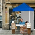 thumbnail image 3 of INTER HUT 5x5 Outdoor Pop up Canopy Gazebo with 4 Removable Sidewalls, Instant Easy Set up Outdoor Canopy Commercial Sun Shelter with Carry Bag, Blue, 3 of 10