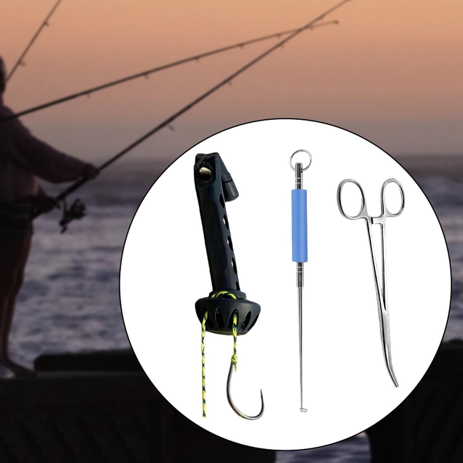 harayaa Outdoor Fishing Tools Kit, Fish Hook Remover Tool, Practical, Gear Durability, Sturdy Efficient, Hook Remover Stainless Steel