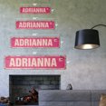 thumbnail image 2 of ADRIANNA Vintage Plastic Street Sign Childrens Name Room Sign | Indoor/Outdoor |  24" Wide, 2 of 4