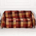 thumbnail image 1 of Couverture Boho, Grande Couverture Patchwork pour Canapé Lit Double Fauteuil, Jeté de Meubles Doux et Lesté (150 * 190cm), 1 of 4