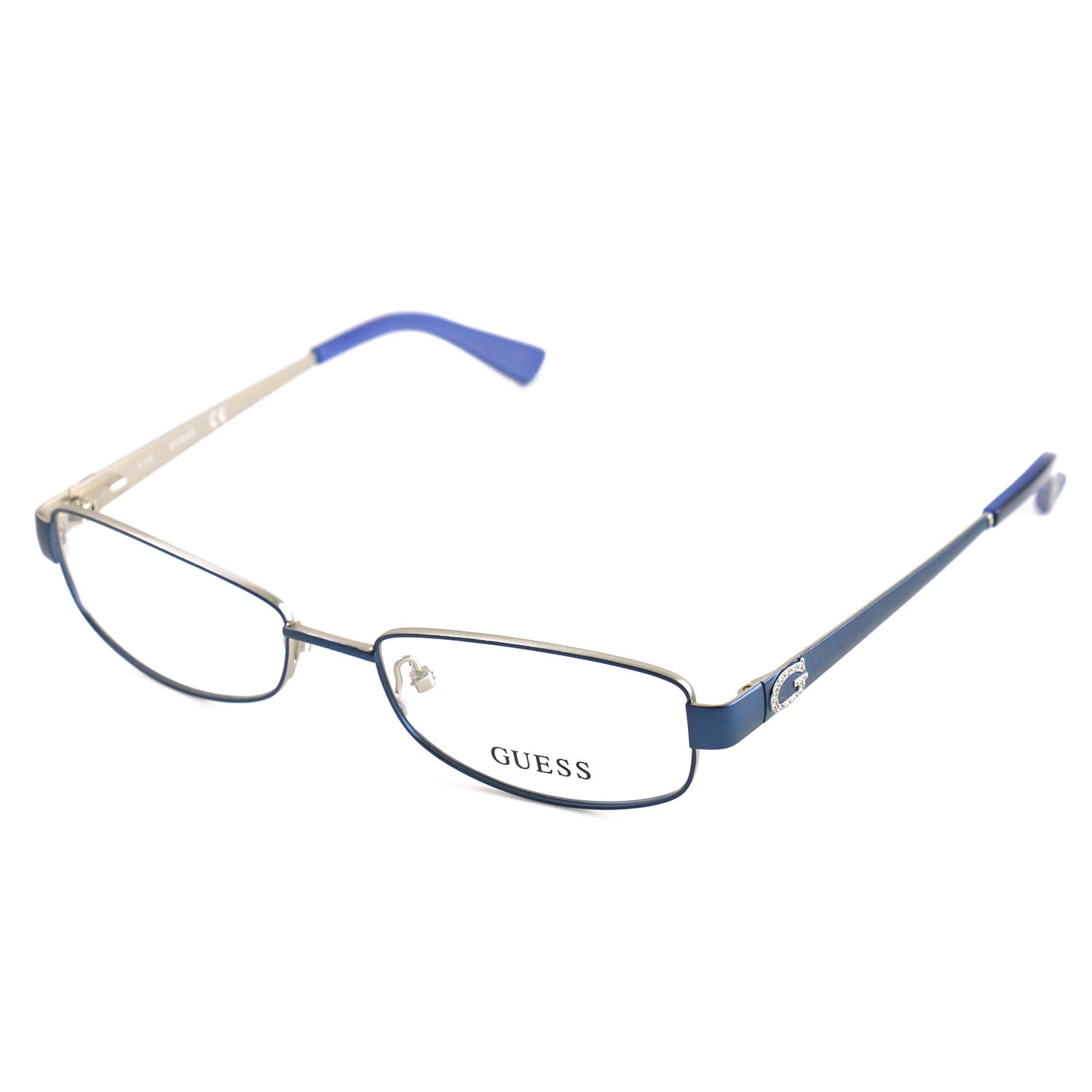 Guess Eyeglasses Womens GU2569 091 Blue 53 17 135 Frames Oval