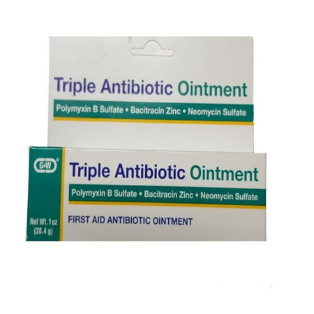 2 Pack G & W Triple Antibiotic Ointment First Aid 1 Oz. Tube, Prevents