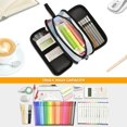thumbnail image 5 of FORMRS Pencil Case with 3 Compartments Zipper Pouch, Elementary School Level and up, Art Mountain and Sun Pattern, 5 of 8