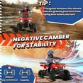 thumbnail image 4 of ATV for Kids, 36 Volt Ride on Toys, 500w Motor Quad Bike for Big Kids, Power Car Wheel with Metal Frame, Speed Control, Suspension, Black, 4 of 8