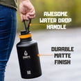 thumbnail image 3 of Giraffe Bottle Stainless Steel Bottle, Black, 64oz, 3 of 4