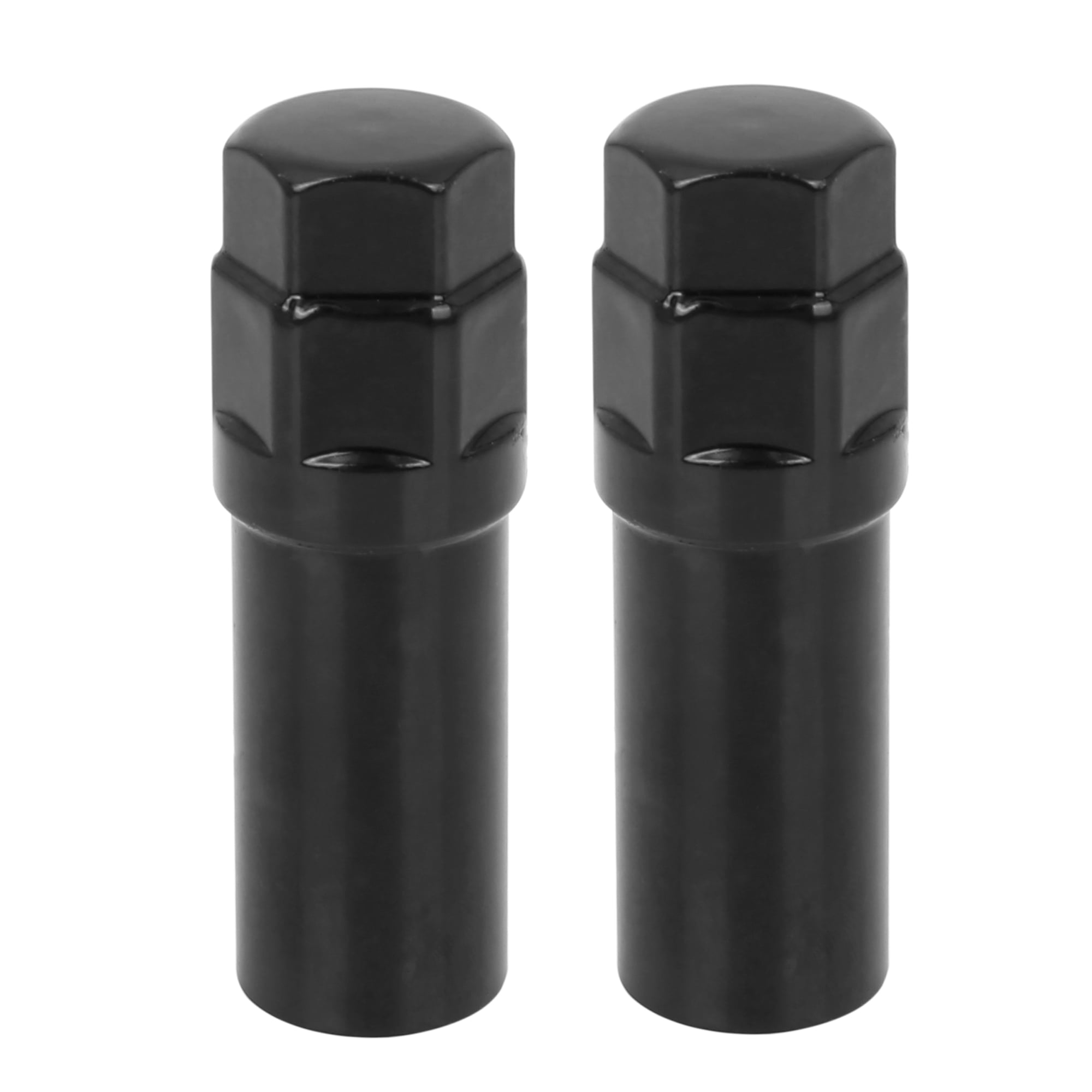 2 Pcs Chrome 7 Spline Black Wheel Lug Nut Drive Tuner Key Tool Lock 16