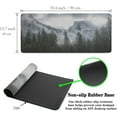 thumbnail image 6 of Gaming Mouse Pad - Green XXL Non-Slip Rubber Base 35.4" X 15.7" for Game Office, Park Nature Mountain Trees Mist, 6 of 7