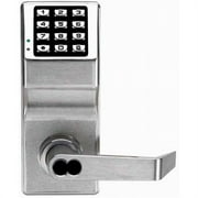 Alarm Lock  Trilogy Electronic Digital Lever Lock with Interchangeable Core for Best Prep, Satin Chrome