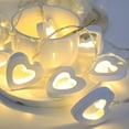 thumbnail image 1 of CAIROYAR Cadena de luces LED con forma de corazón hueco para San Valentín, adorno romántico para San Valentín, 1 of 7
