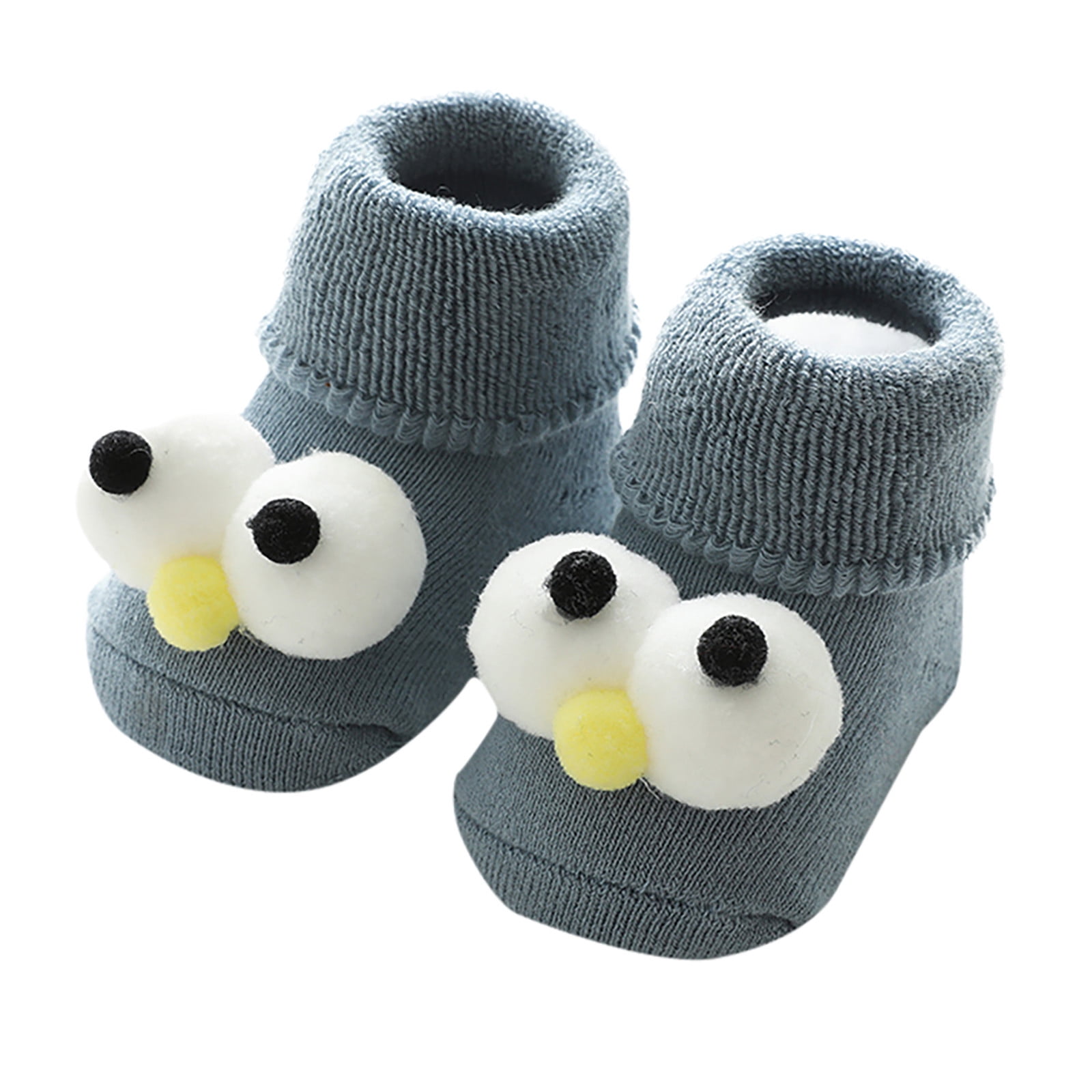 Baby Slipper Socks Baby Girls Boys Socks Toddler Cotton Socks for 0-1 Years Old Baby Cartoon Animal Thick Warm Anti-Slip Shoes Boots 