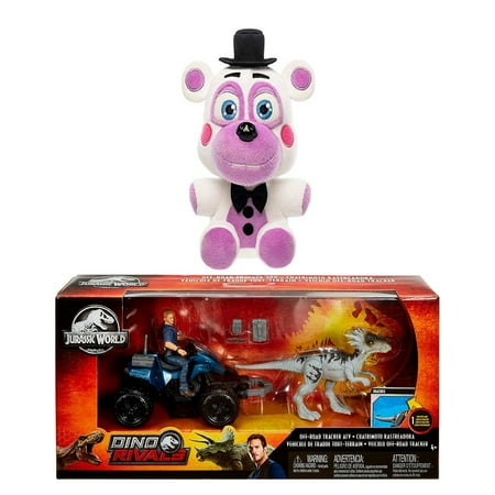 Five Nights at Freddy's Pizza Simulator - Helpy Collectible Figure + World Deluxe Story Pack Off-Road Tracker ATV, Pack of 2