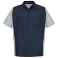 thumbnail image 2 of Red Kap Men's Short Sleeve Two-Tone Crew Shirt, 2 of 5