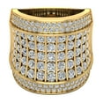 thumbnail image 4 of 4.32 CT Crossover Diamond Dome Ring 18K Gold ( G , SI ), 4 of 5