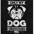 thumbnail image 2 of Only My Dog Understands Me Pet Lover Plus Size Crewneck Graphic Tee Shirt Brisco Brands 2X, 2 of 5
