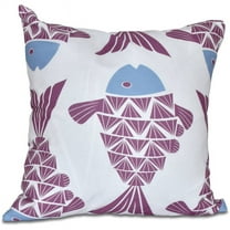 Simply Daisy 16" x 16" Big Fish Animal Print Pillow