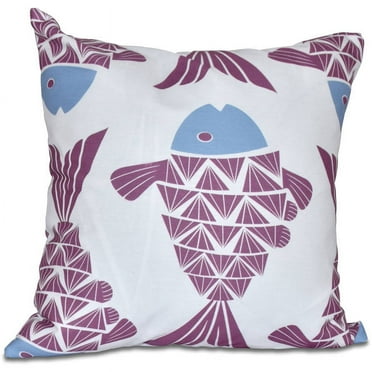 Simply Daisy 16" x 16" Big Fish Animal Print Pillow