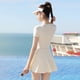 thumbnail image 4 of Traje de baño de verano para mujer, ajustado, cómodo, con cobertura de barriga, para piscina de aguas termales, especial, de una pieza, traje de baño conservador, 4 of 6