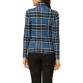 thumbnail image 3 of Hauts à Col Roulé à Manches Longues pour Femmes Extensibles Ajustés Noël Xmas Chemise de Fête m Bleu, 3 of 8