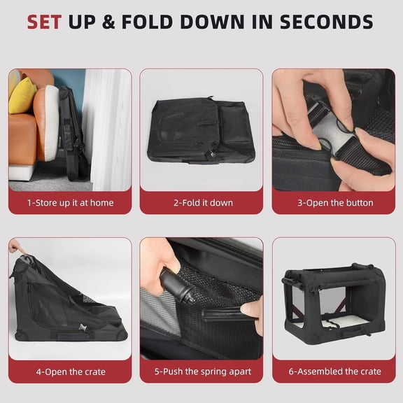 Large Cat Carrier for 2 Cats Small Medium Dogs, Soft Pet Carrier 24x17x17 for Traveling with Warm Blanket Foldable Bowl and Washable Pad