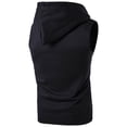 thumbnail image 4 of RYRJJ Men's Sleeveless Zip Up Hooded Workout Gym Tank Tops Lightweight Muscle Cut T Shirt Hoodie Zip-up Vests Jacket(Black,S), 4 of 4