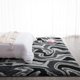 thumbnail image 5 of Alfombra TWINNIS 122 x 180 cm Fluffy Antideslizante Gris Negro, 5 of 9