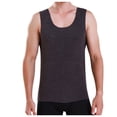 thumbnail image 2 of Men Thermal Underwear Tops Fleece Lined O Neck Tank Tops, 2 of 5