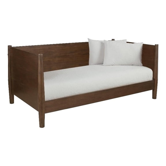 Alpine Furniture Flynn Mid Century Modern Twin Size Day Bed in Walnut