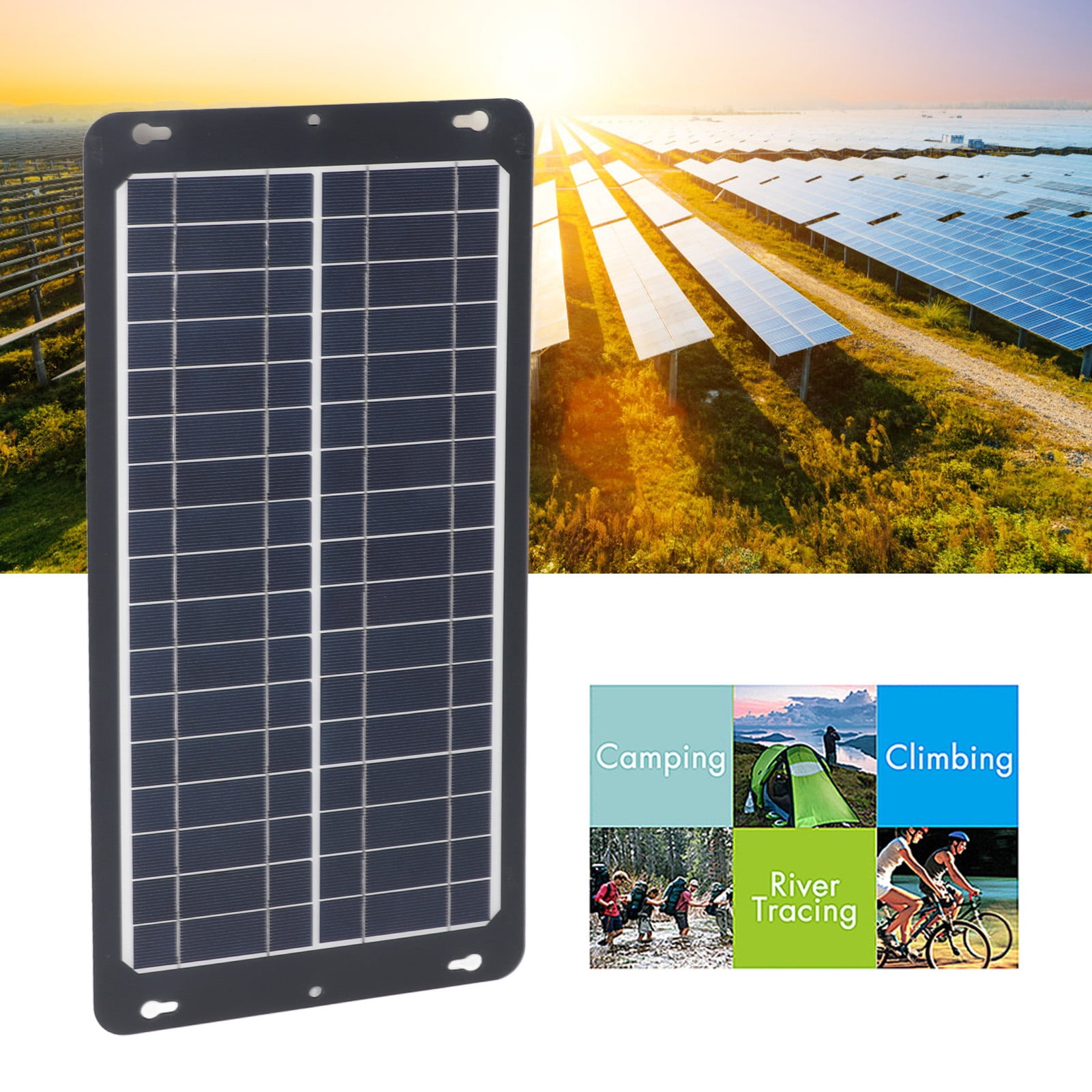 NFTIGB 30W Monocrystalline Solar Panel Kit with MPPT Waterproof 12V 24V Controller and OBD Regulator for RV Boat Camping, 16.1 x 7.7 inches / 41 x 19.5 cm