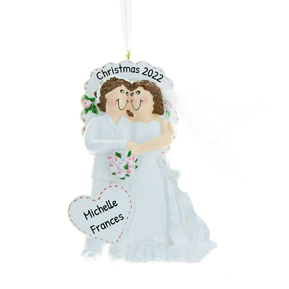 Personalized Wedding Christmas Tree Ornaments 2024 - Same Sex Wedding Gift Ideas for Couples Decor