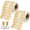 Kraft, variant on Tutuviw 2 Roll Jewelry Price Tag Stickers Roll Rings Tags Glossy Self Adhesive Blank Price Tags, Price Identification Labels for Ring, Necklace, Bracelets, Dolls(Kraft, 500 Labels/Roll)