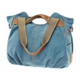 thumbnail image 2 of Bolsos de lona para mujer, bolsos tote estilo hobo, bolsos de hombro casuales, estilo retro vintage, 2 of 5